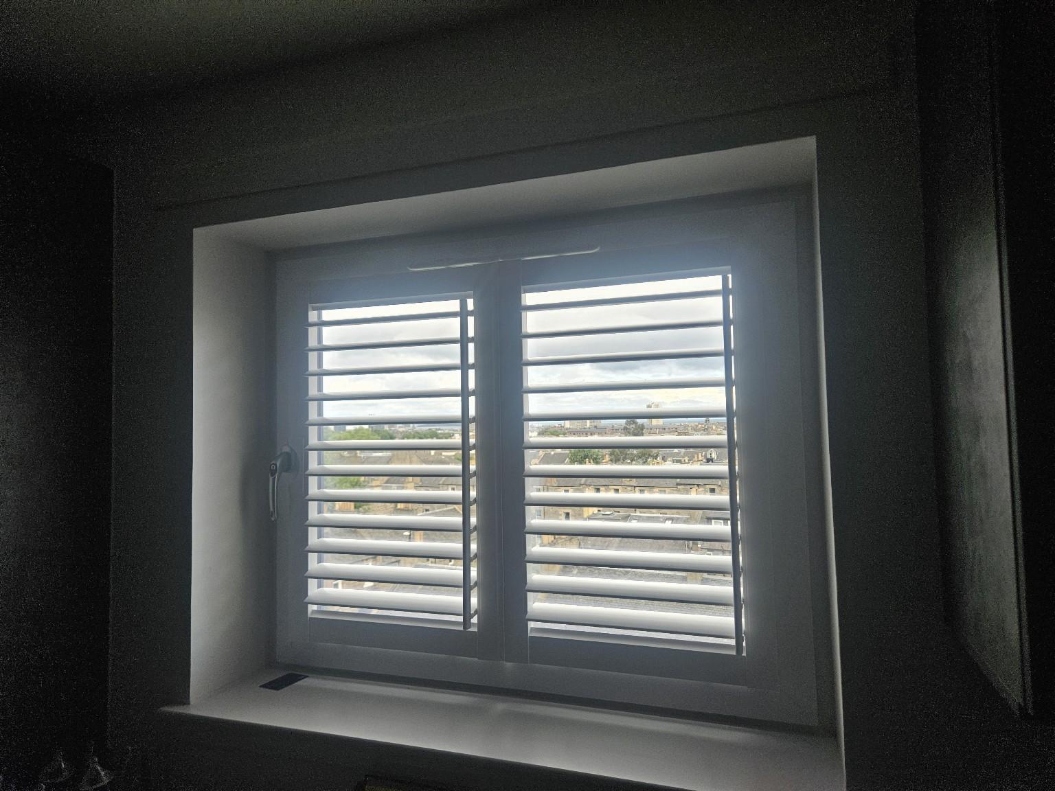 Window after blinds fitted by Handyman Edinburgh