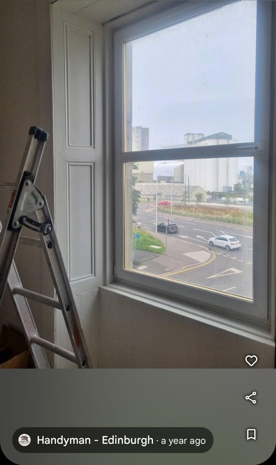 Painting and decorating job in Leith property